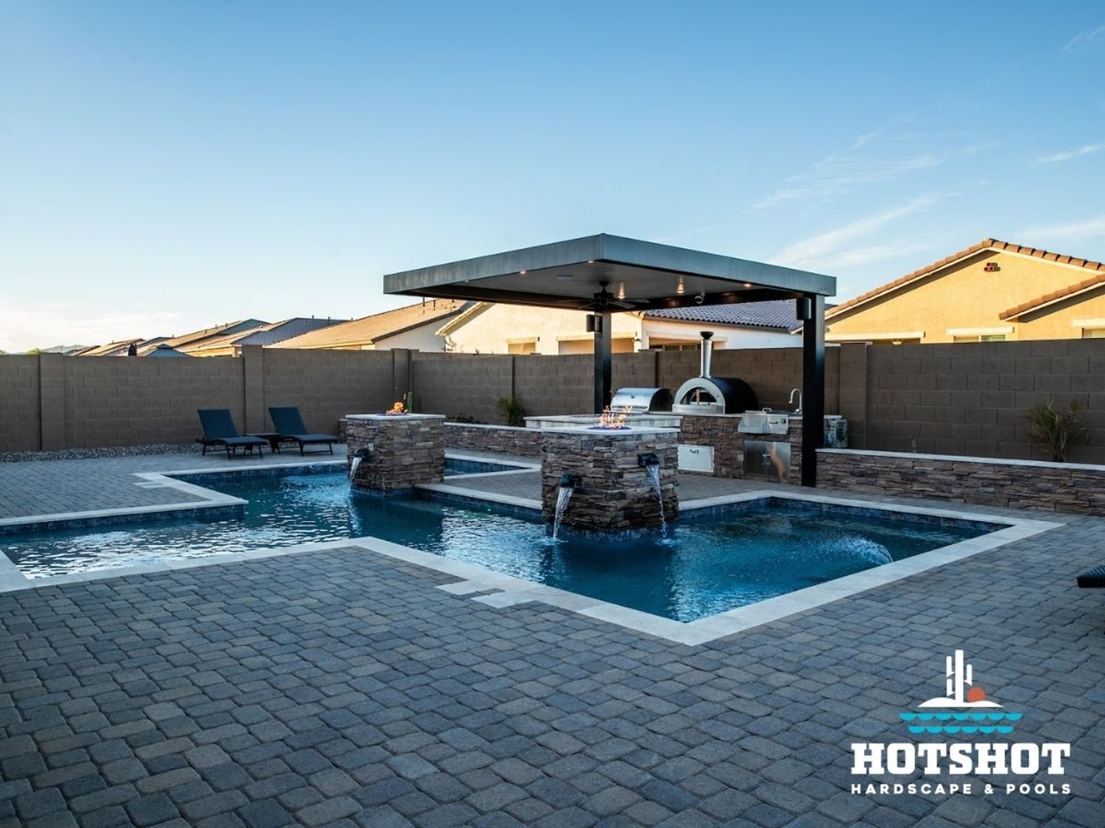 Backyard Pool Renovation with New Features